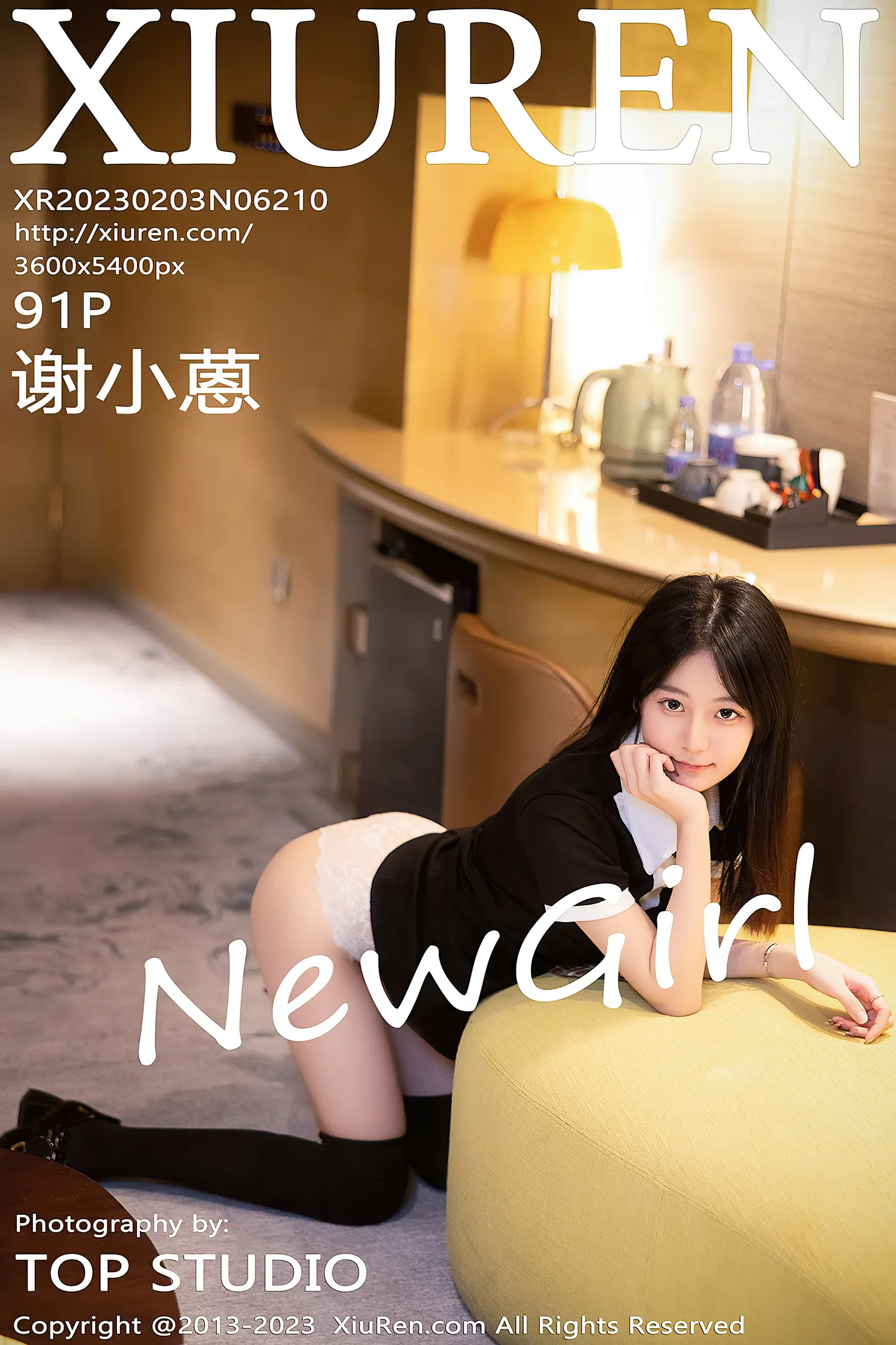 [XiuRen秀人网]No.6210_新人模特谢小蒽私房半脱学生制服露白色蕾丝内衣迷人诱惑写真91P-秀人网 - XiuRen.Space